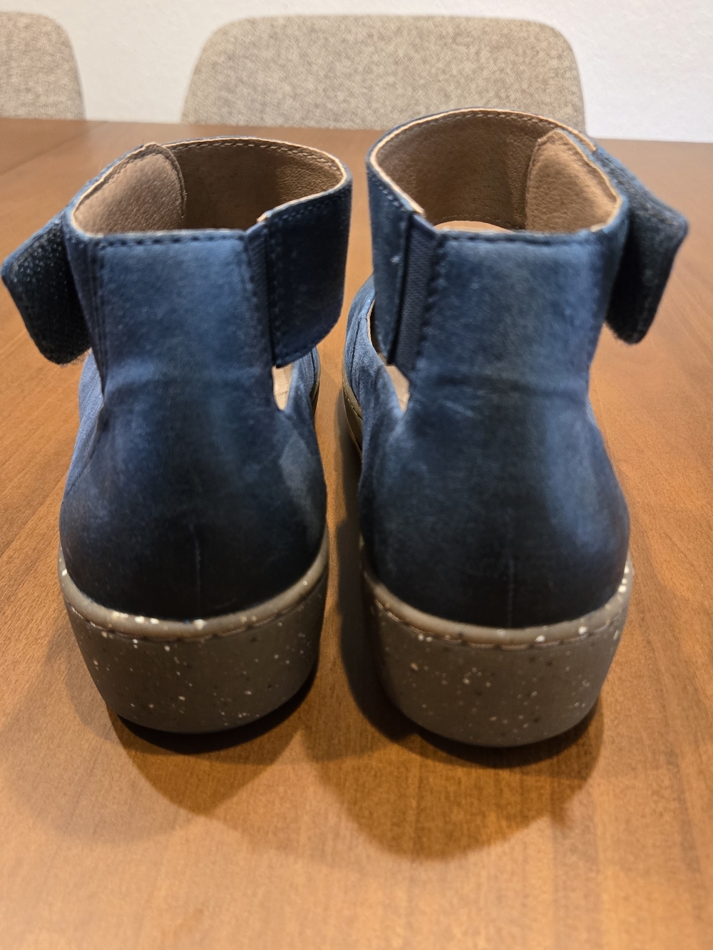 Dansko Blue Leather Ankle Strap Comfort Shoes EU 37 US 6.5-7 Balletcore Boho - Picture 5 of 10